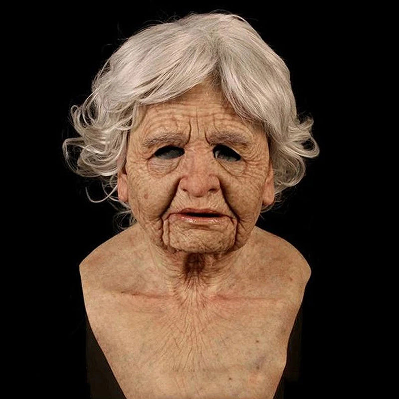 Unisex latex costume mask, featuring realistic textures and design