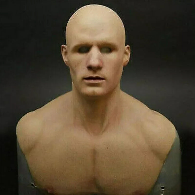 Realistic Halloween latex mask for costume parties, adult spooky accessory