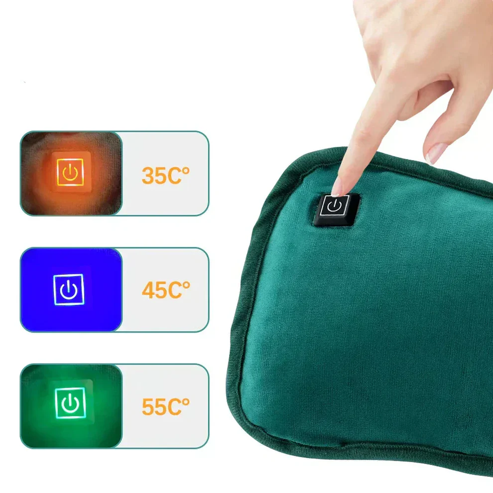 Comfortable unisex heating pad, rechargeable for on-the-go wellness and relaxation from aches.