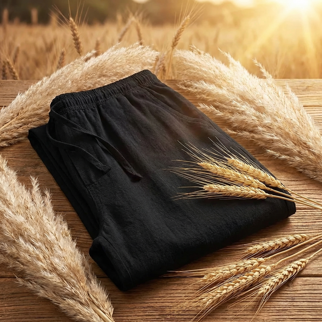 Everyday unisex comfort pants, relaxed fit with an adjustable drawstring waist. Solid color, perfect for casual summer style.