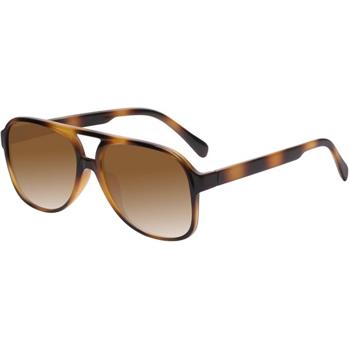 Unisex retro aviator sunglasses with vintage style frames, offering essential UV400 protection.