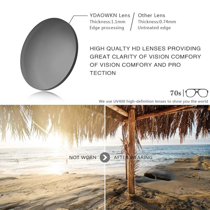 Iconic retro aviator sunglasses, offering timeless style and crucial UV400 protection for all.