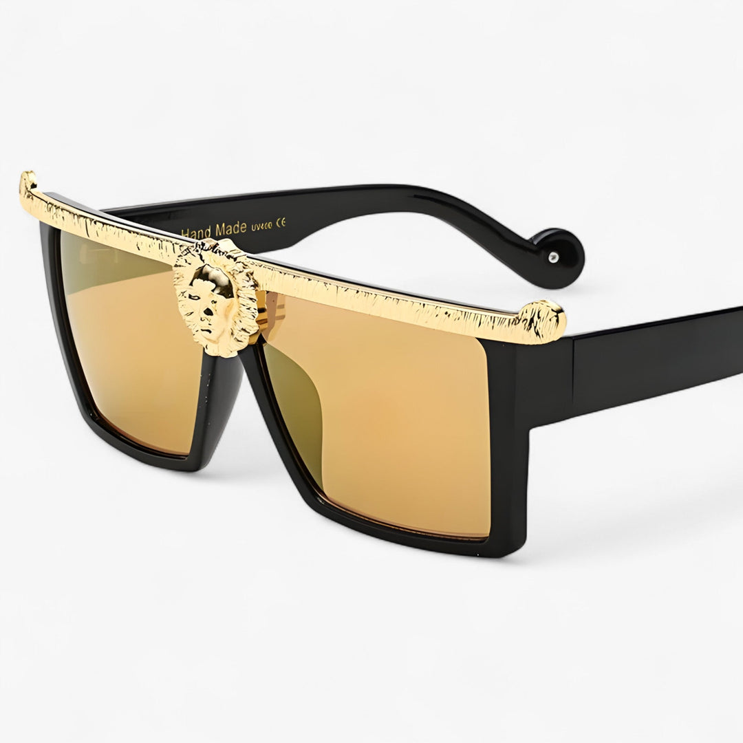 Unisex retro lion style sunglasses, bold statement fashion accessory with UV protection.