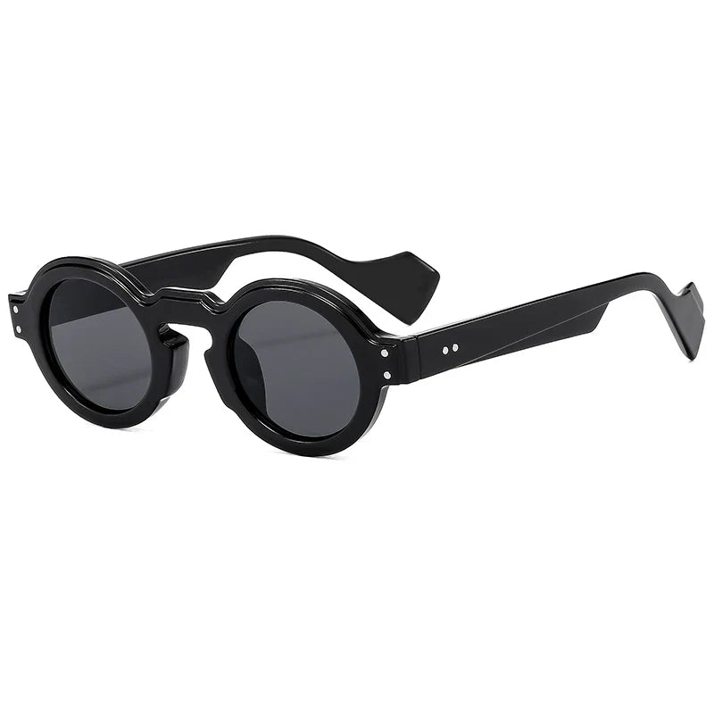 Unisex round retro sunglasses in a versatile acetate finish, a must-have fashion accessory.