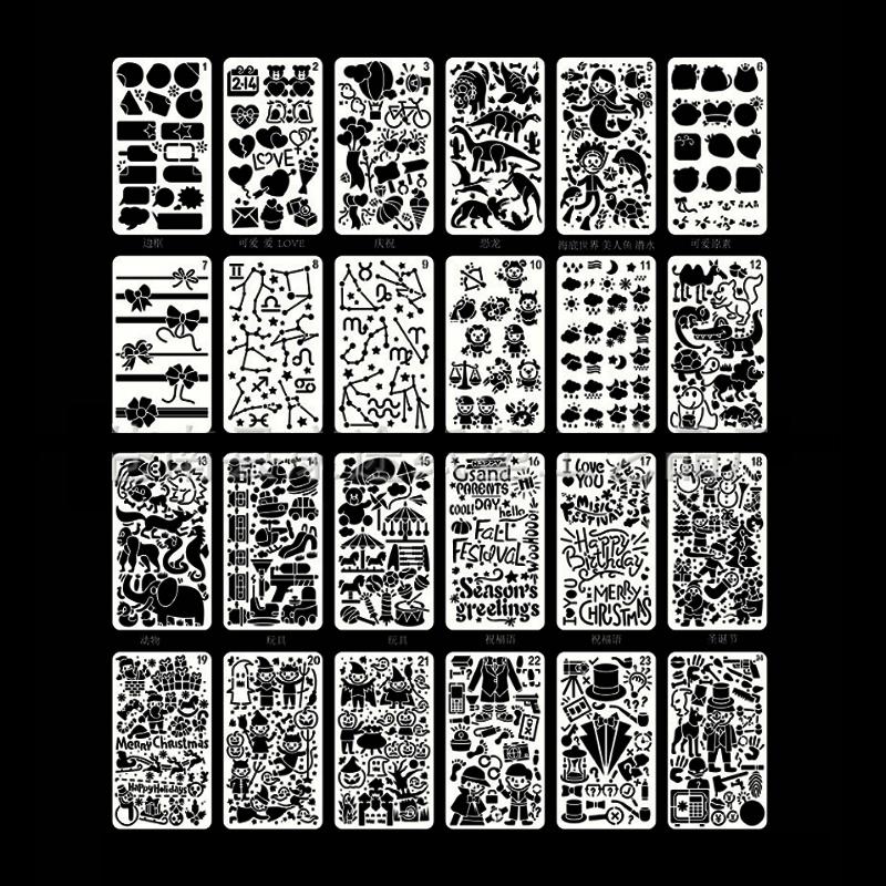 Craft project reusable stencils, offering a fun way to create unique art designs