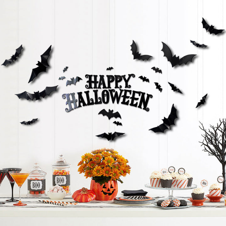 Reusable Halloween garage door decor, spooky magnets for festive outdoor display