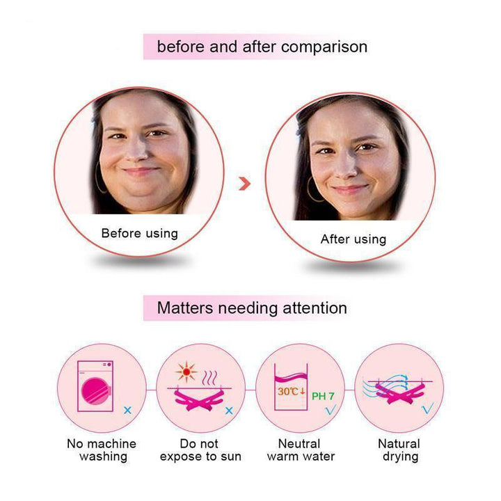Unisex beauty tool: Reusable V-Line Chin Lifting Face Mask for firming skin