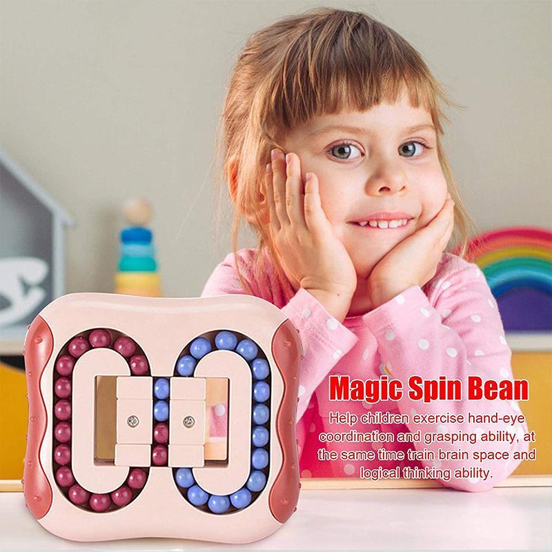 Several rotating finger sensory cubes in various colors, ideal fidget toys for sensory needs