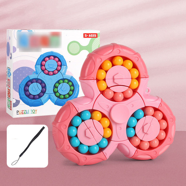 Rotating magic bean puzzle, an innovative fidget and brain activity toy