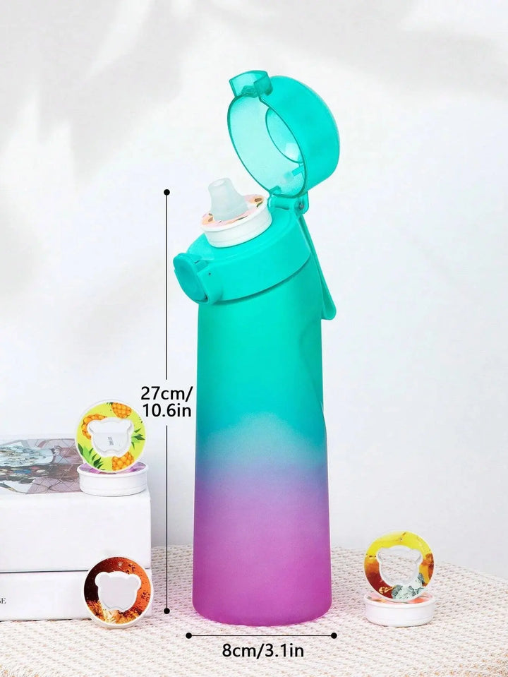 Olfactory hydration system: 0.65L reusable bottle. Experience fruit flavors without sugar or additives.