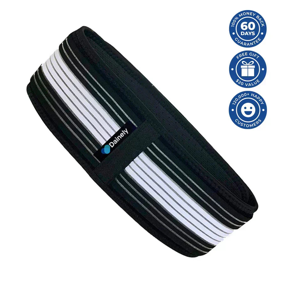 Unisex sciatica pain relief belt for targeted lower back & hip support, SI joint compression.