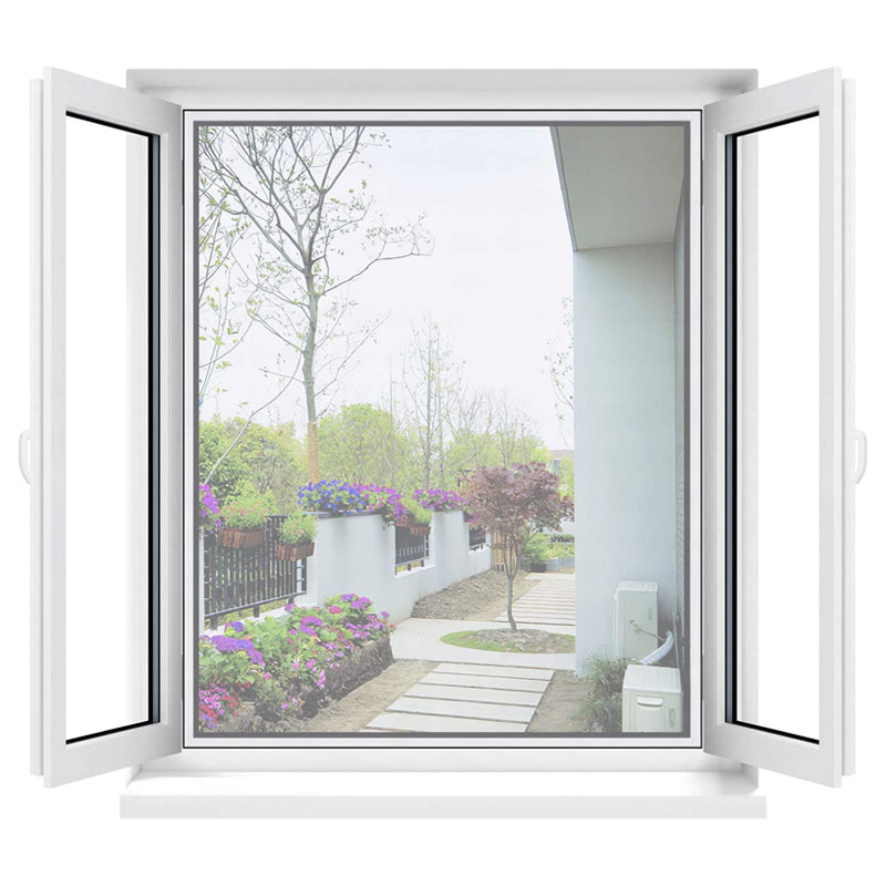 Simple and smart home addition: a clear self-adhesive window screen for summer insect barrier