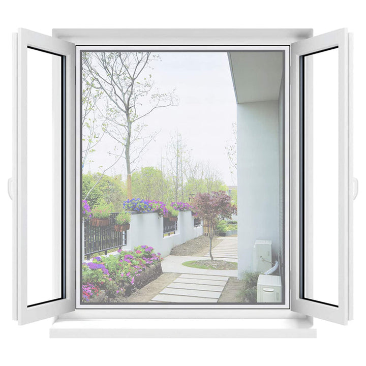 Simple and smart home addition: a clear self-adhesive window screen for summer insect barrier