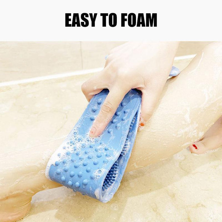 Silicone body brush and back scrubber, perfect for exfoliating and stimulating skin