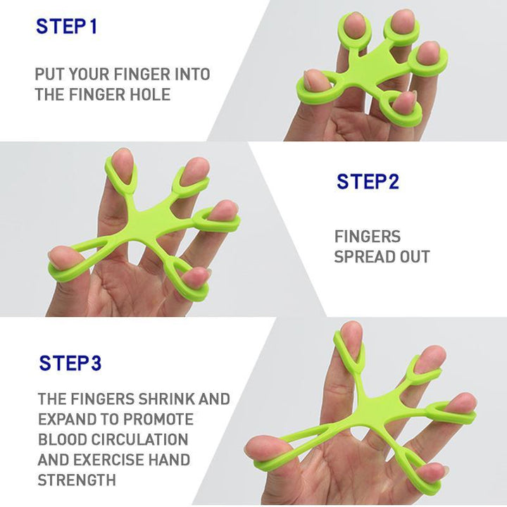 Sport accessory: black silicone grip ring for finger and hand strength