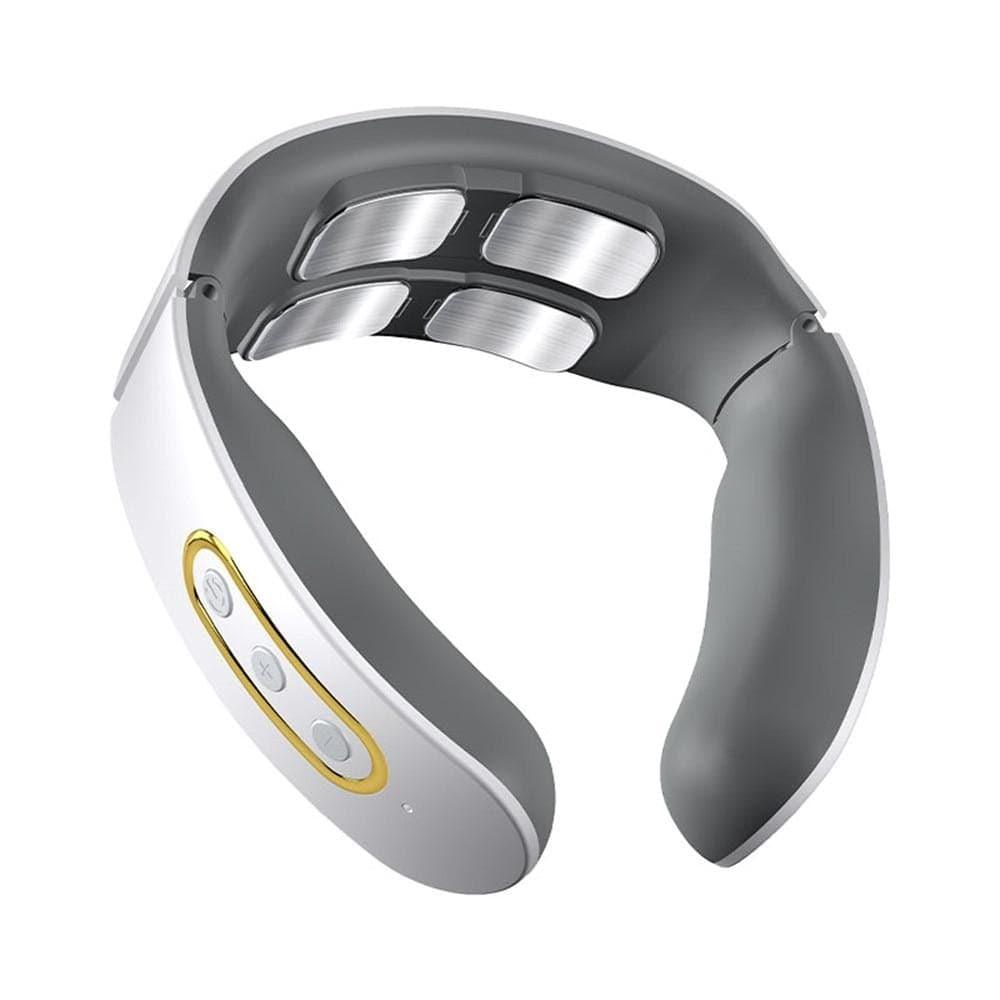 Unisex Smart 4D neck & shoulder massager with heat relief for muscle relaxation and tension release.