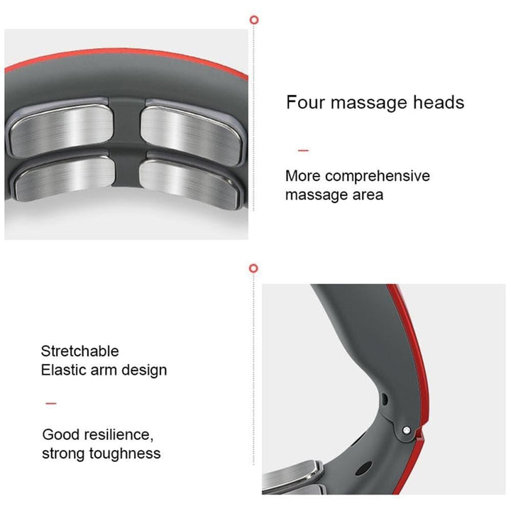 Advanced 4D neck & shoulder massager with smart heat relief for deep muscle tension release and comfort.