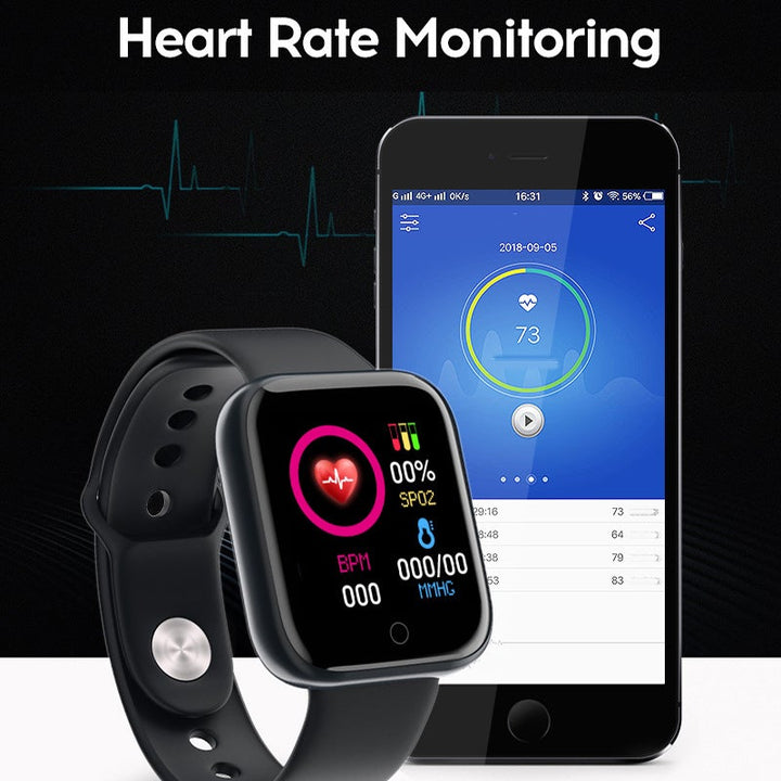 Health monitor: Unisex smartwatch with integrated heart rate sensor and multi-sport modes