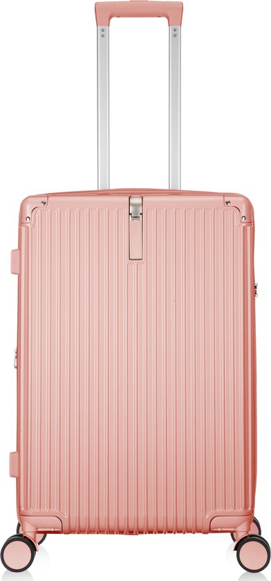 Versatile unisex hardshell suitcase, expandable, with USB charging port for modern travel.