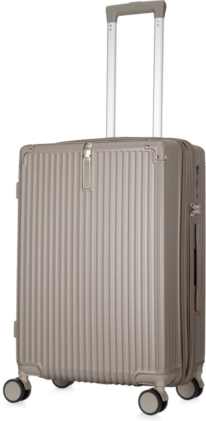 Mykonos hardshell spinner suitcase, unisex, featuring USB charging & handy cupholder.