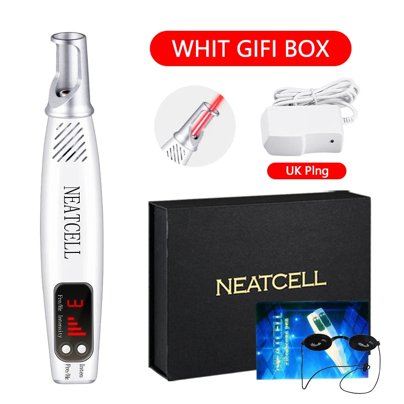 Unisex smart laser pen for effective tattoo removal. Achieve clearer, smoother skin at home.