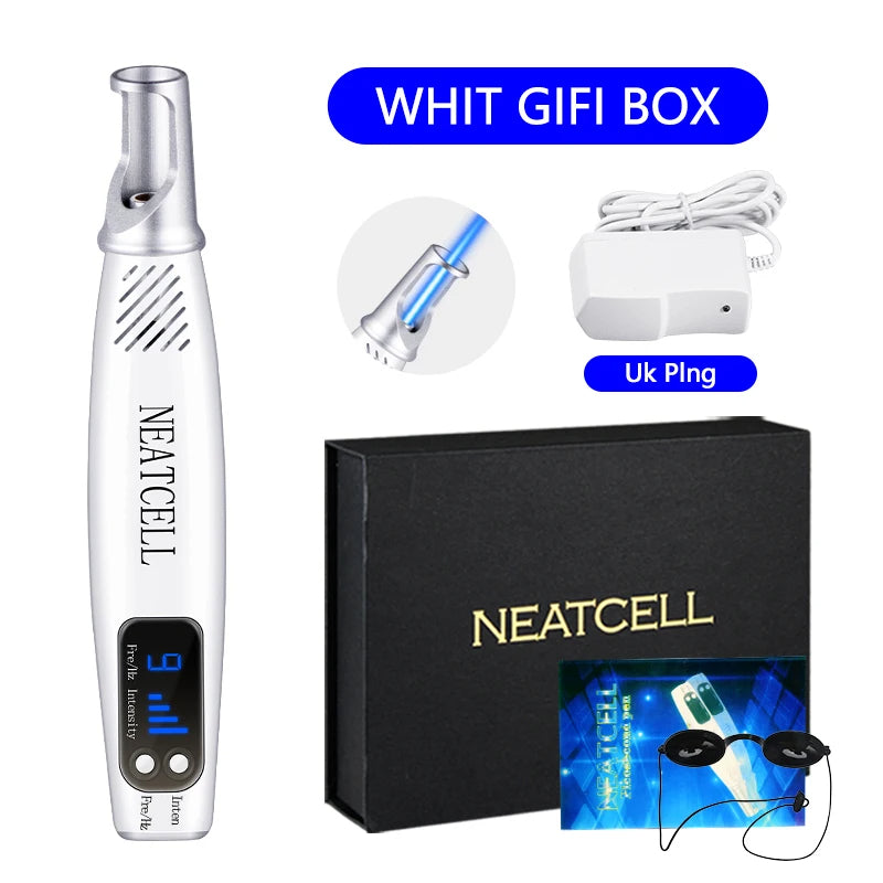 Target stubborn birthmarks, acne scars, & age spots with this powerful smart laser skin care tool.