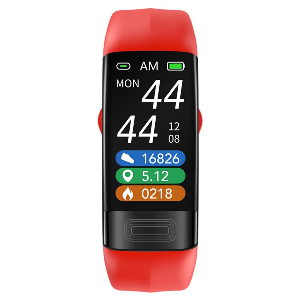 Comprehensive health watch: unisex design, ECG, blood pressure, sleep tracker, and smart notifications.