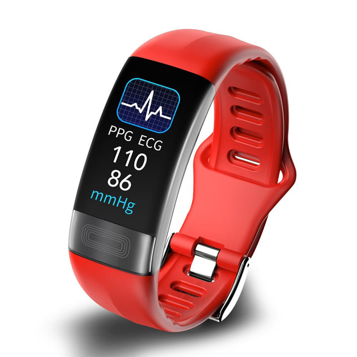 Modern unisex wearable tech: smart health watch with ECG, blood pressure, sleep, and notifications.