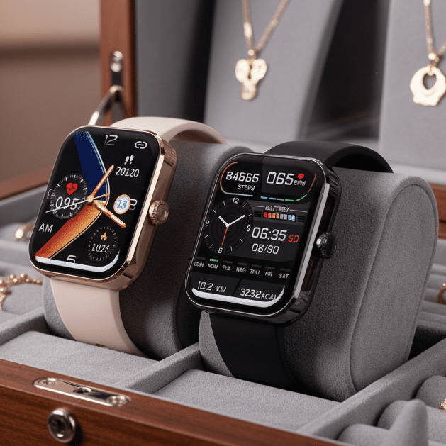 Unisex smartwatch for pain-free blood sugar monitoring & daily health tracking.