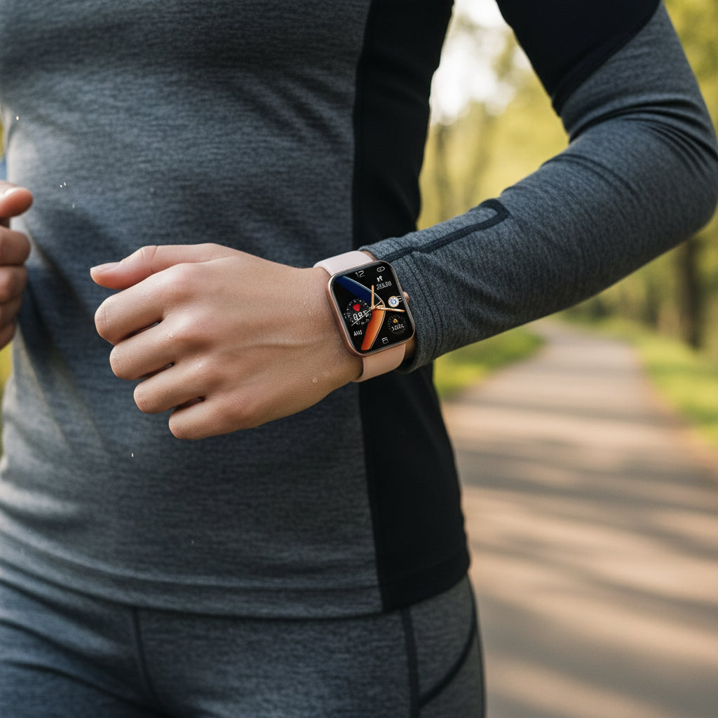Digital health unisex smartwatch: convenient blood sugar & fitness activity tracker.
