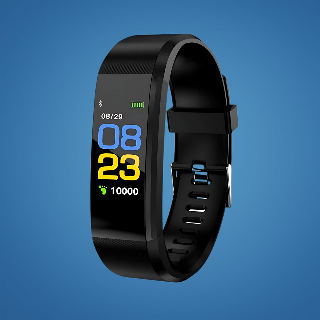 Unisex smartwatch for seniors with fall detection, GPS tracking, and health monitoring (heart rate, BP, oxygen).