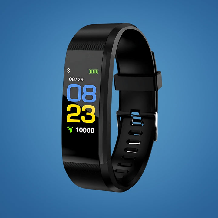 Unisex smartwatch for seniors with fall detection, GPS tracking, and health monitoring (heart rate, BP, oxygen).