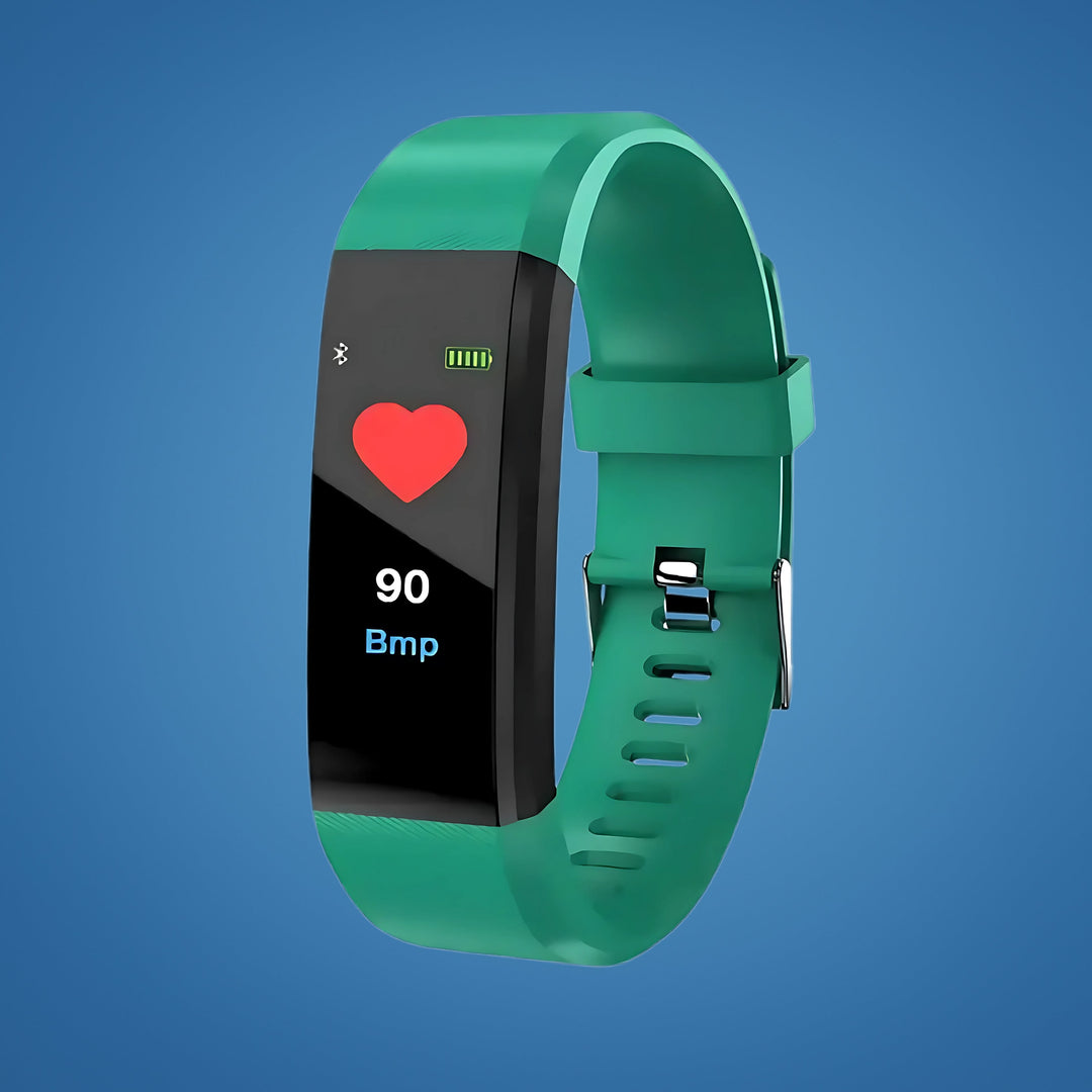 Advanced senior smartwatch: fall detection, GPS, heart rate, blood pressure, oxygen monitoring. Smart wearable.