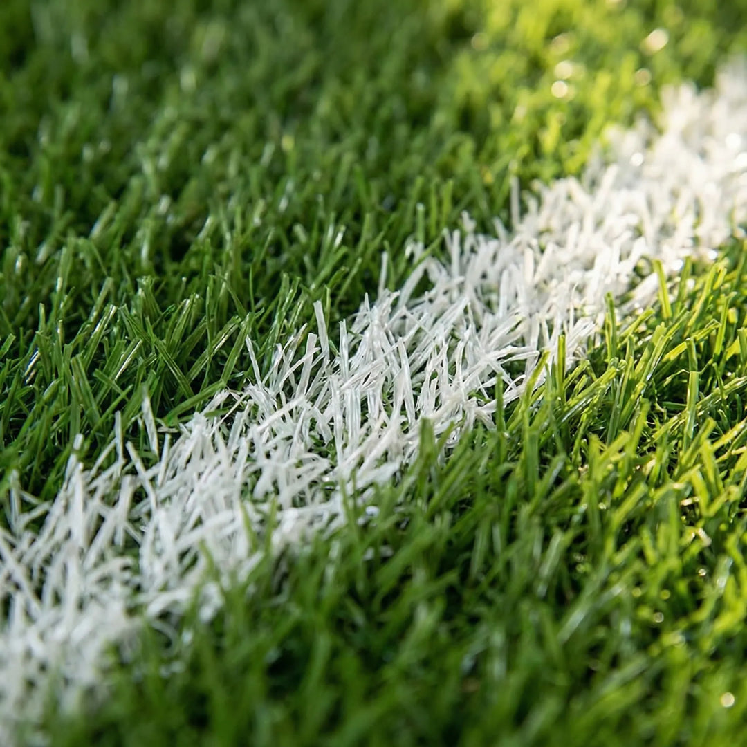 Kids' soccer rug: non-slip, washable green wave design. Ideal for playroom, sports-themed home decor, unisex.