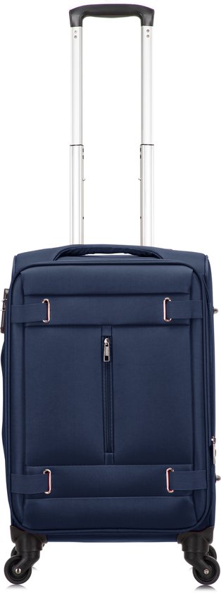 Sleek unisex softshell luggage, a lightweight travel essential for cabin use.