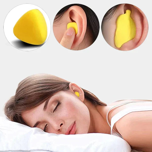 Unisex soundproof earplugs for comfortable sleeping & effective noise reduction.