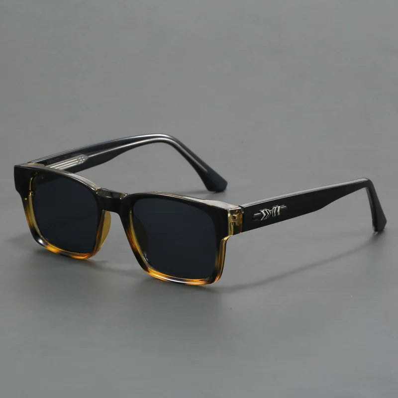 Unisex eyewear: chic square frame sunglasses for effective UV400 sun protection and summer style.