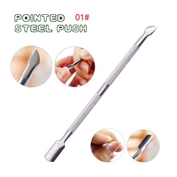Ergonomic dead skin remover cuticle pusher, ideal for effective nail grooming