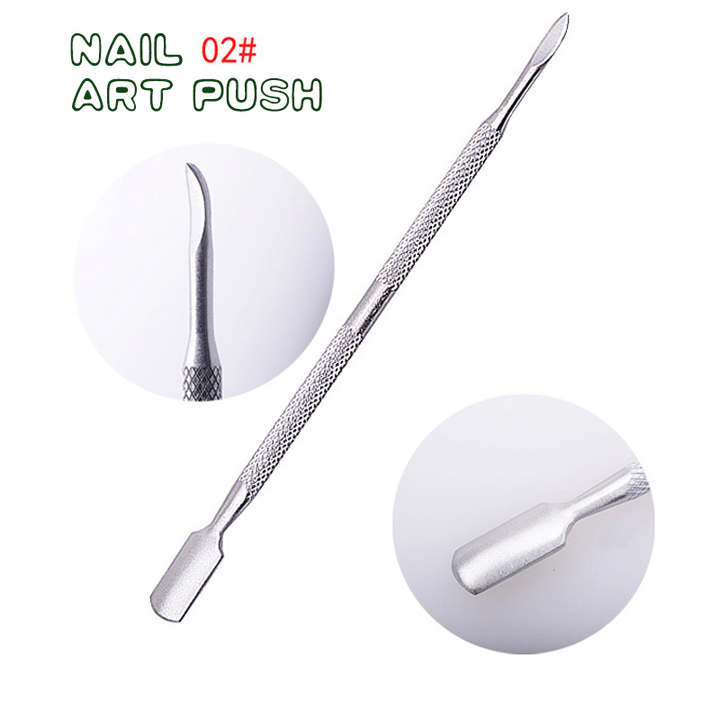 High-quality stainless steel cuticle pusher and cleaner for healthy nails