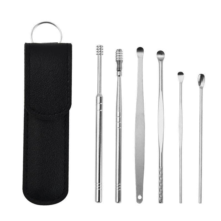 Stainless steel earwax remover with a smooth, polished finish, a durable health tool