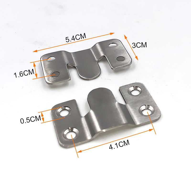 High-strength stainless steel interlock hanging buckle, ideal for flush mount installations