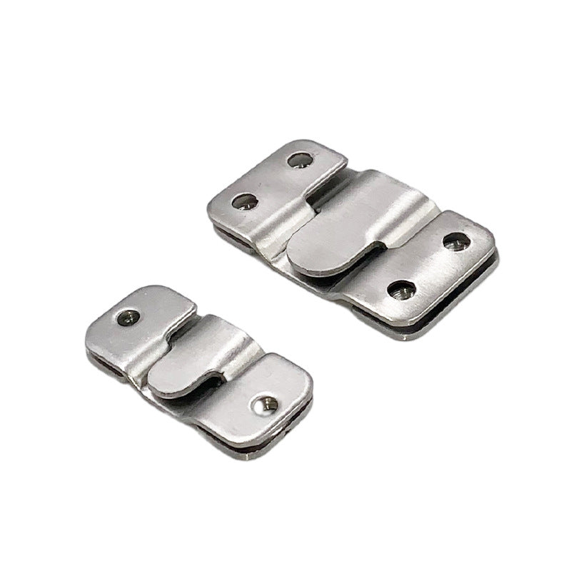 Stainless steel interlock hanging buckle bracket, a reliable flush mount for home improvement