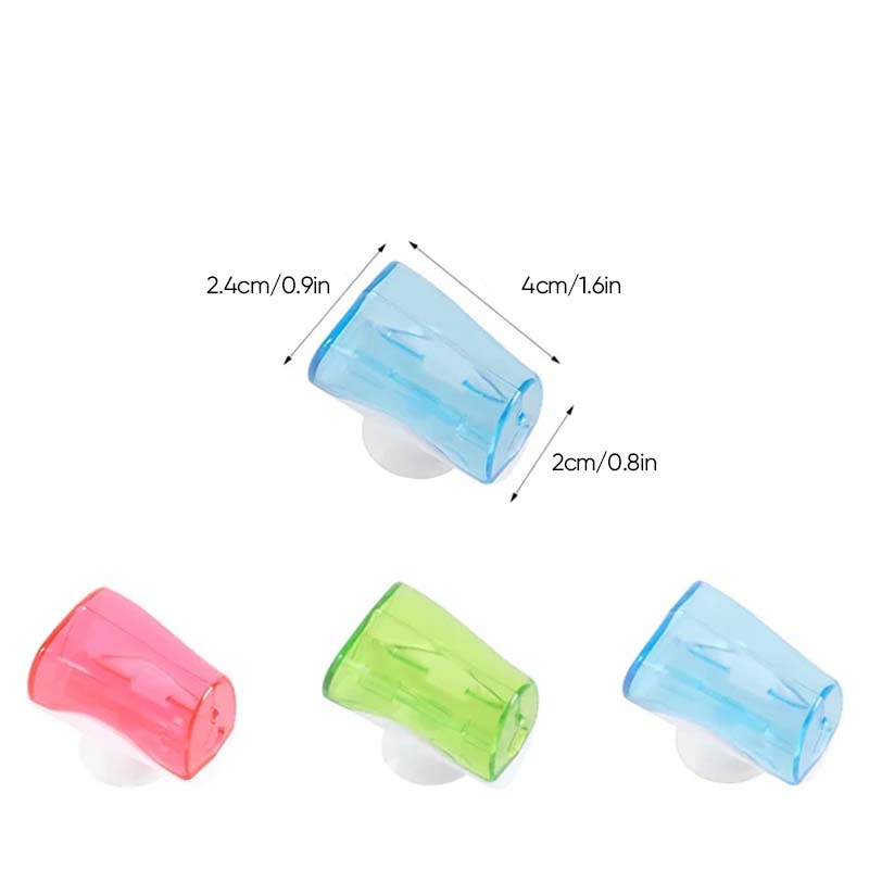 Hygienic suction cup toothbrush cover in white, a simple solution for bathroom and travel hygiene, 125 characters