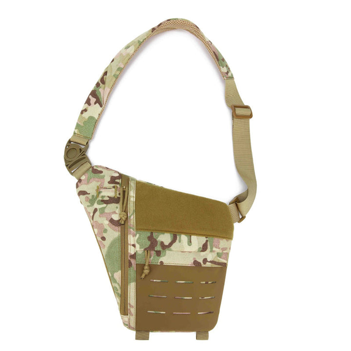 Nylon tactical crossbody bag, resistant to wear & tear, ideal for daily carry & adventures