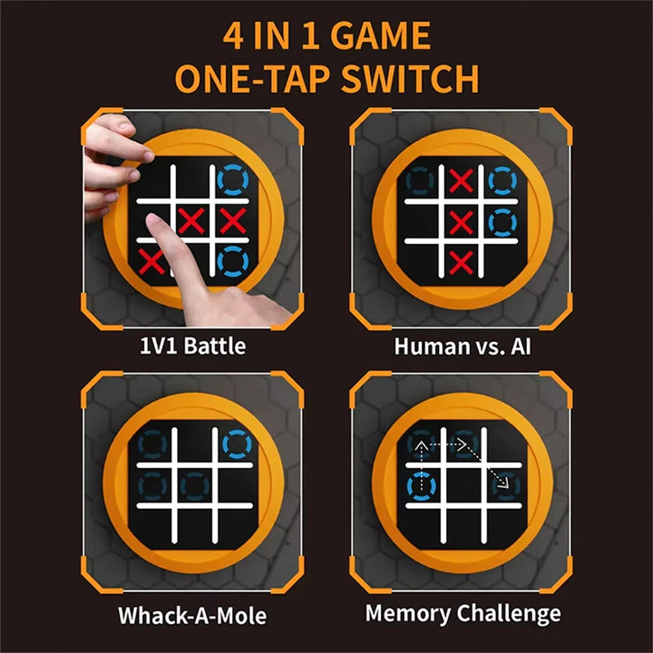 Fun TapTactix handheld puzzle game for kids & adults; a portable brain teaser, perfect for on-the-go.