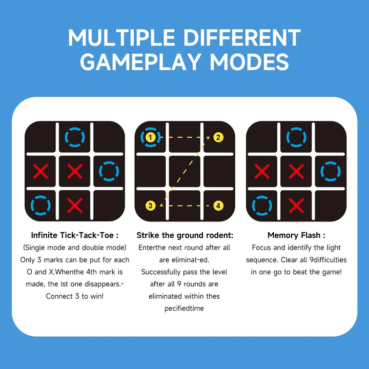Stress relief TapTactix brain teaser, a handheld puzzle game for mental stimulation & fun, all ages.