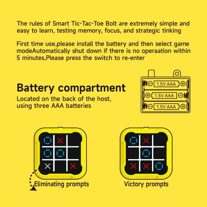 TapTactix handheld puzzle game, a battery-free brain teaser and portable travel toy for endless fun.