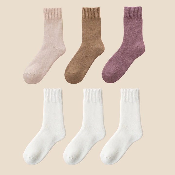 Unisex Thermal Winter Socks, purple, featuring moisture-wicking technology for dry feet