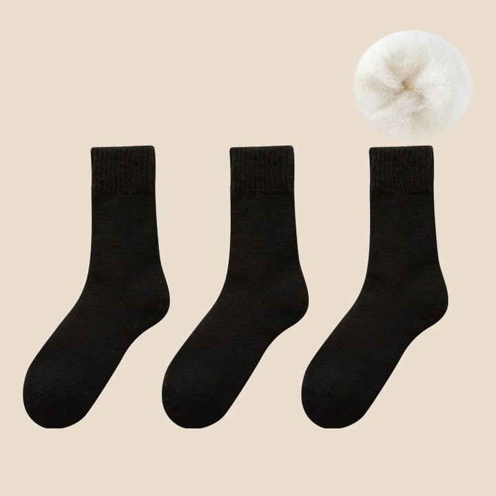 Close-up of elastic cuff on Unisex Thermal Winter Socks, ensuring a snug, warm fit