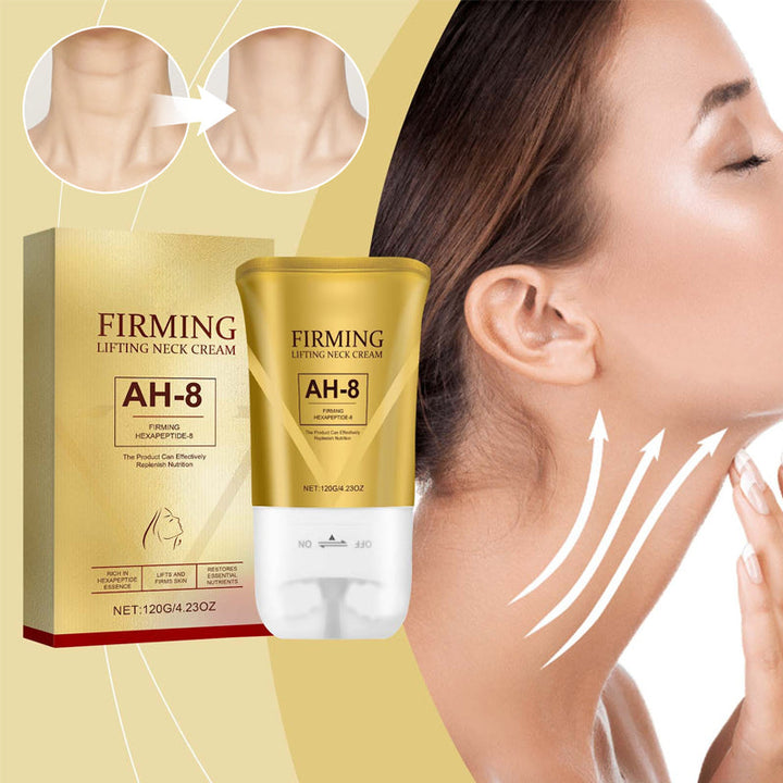 The neck cream roller ball close-up, illustrating smooth application for anti-aging & firming benefits